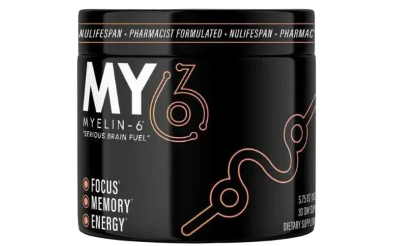 MY6 Myelin-6 brain fuel drink mix tub